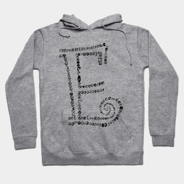 E letter Hoodie by hedehede